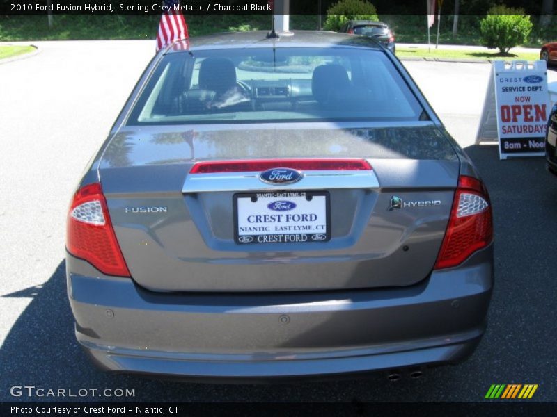 Sterling Grey Metallic / Charcoal Black 2010 Ford Fusion Hybrid