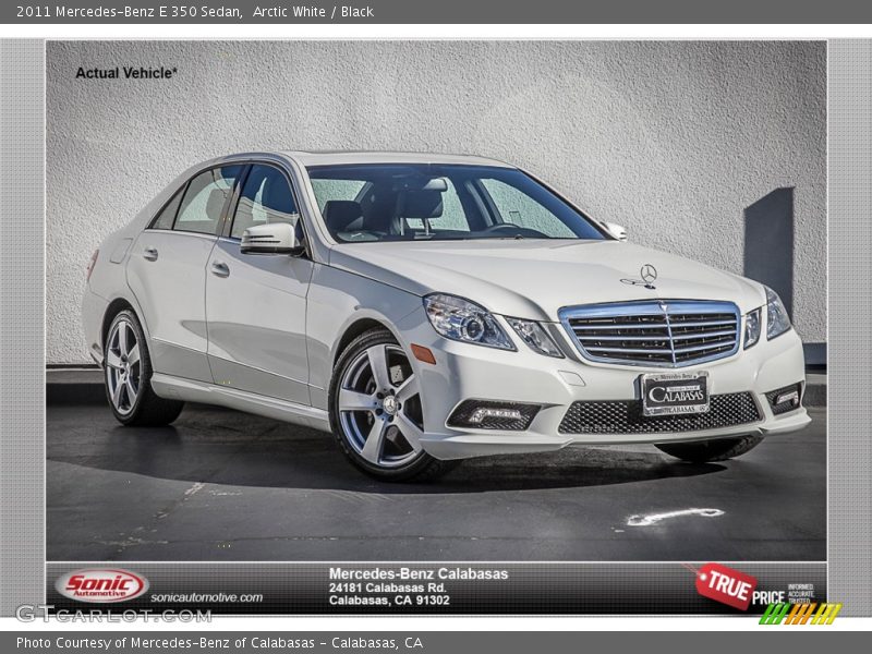 Arctic White / Black 2011 Mercedes-Benz E 350 Sedan