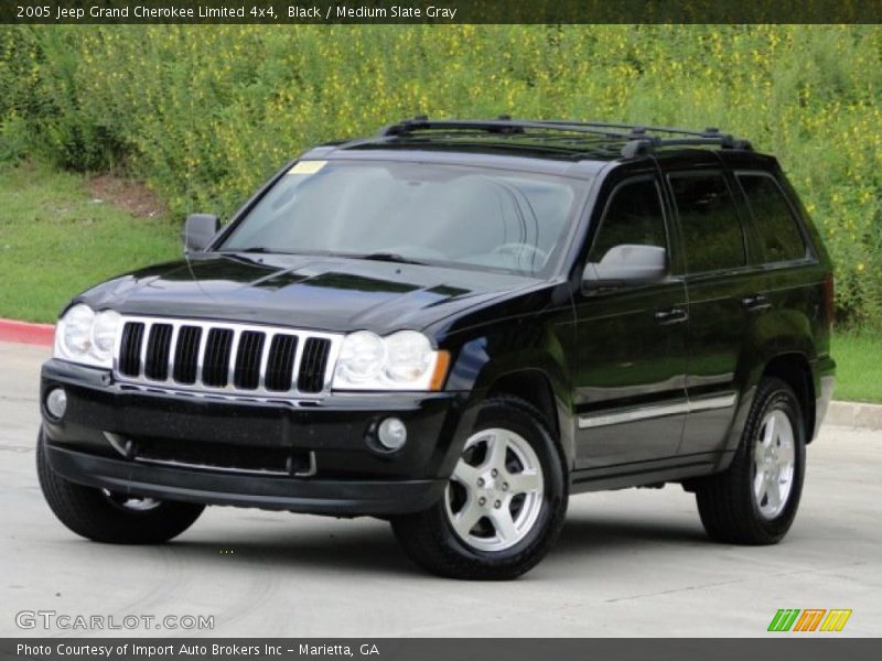 Black / Medium Slate Gray 2005 Jeep Grand Cherokee Limited 4x4