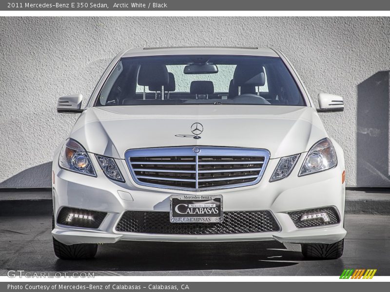 Arctic White / Black 2011 Mercedes-Benz E 350 Sedan