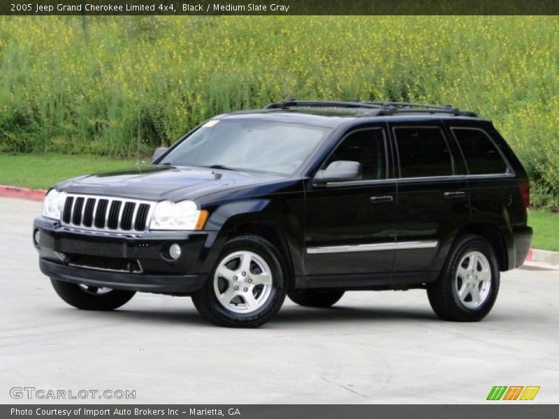 Black / Medium Slate Gray 2005 Jeep Grand Cherokee Limited 4x4