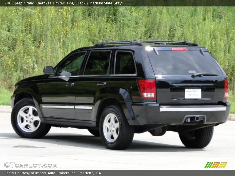 Black / Medium Slate Gray 2005 Jeep Grand Cherokee Limited 4x4