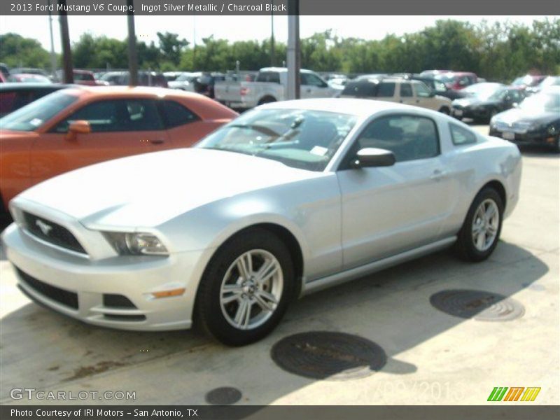 Ingot Silver Metallic / Charcoal Black 2013 Ford Mustang V6 Coupe
