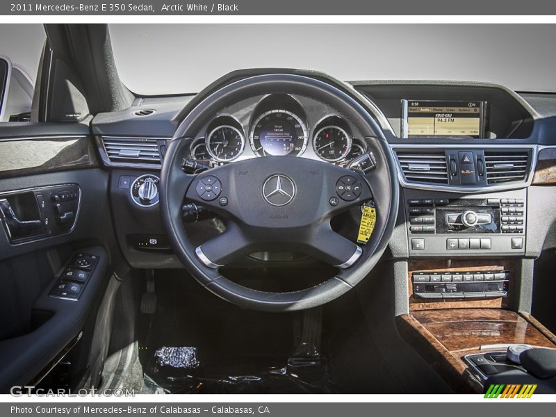 Arctic White / Black 2011 Mercedes-Benz E 350 Sedan