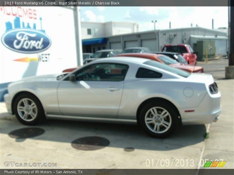 Ingot Silver Metallic / Charcoal Black 2013 Ford Mustang V6 Coupe