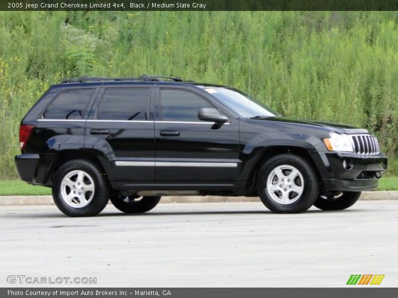Black / Medium Slate Gray 2005 Jeep Grand Cherokee Limited 4x4