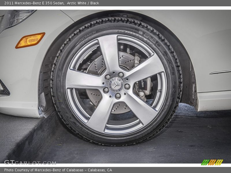 Arctic White / Black 2011 Mercedes-Benz E 350 Sedan