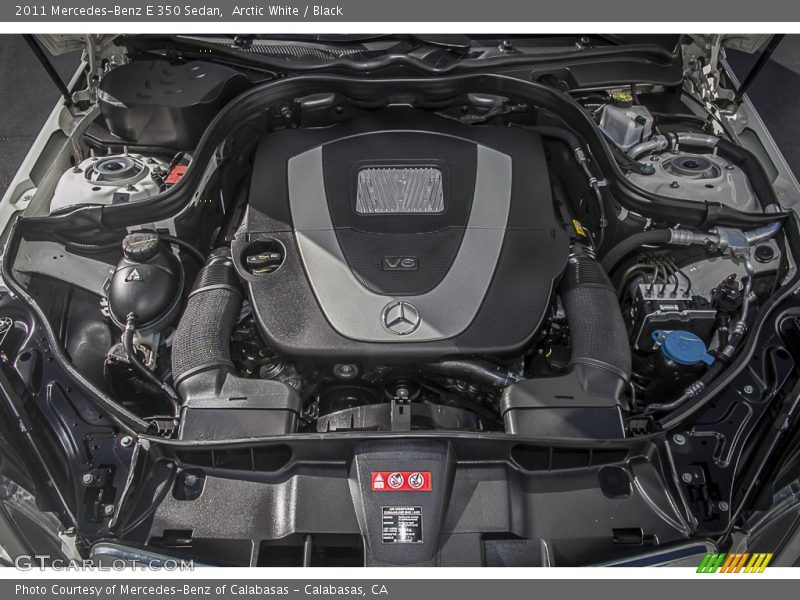 Arctic White / Black 2011 Mercedes-Benz E 350 Sedan