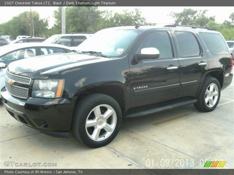 Black / Dark Titanium/Light Titanium 2007 Chevrolet Tahoe LTZ