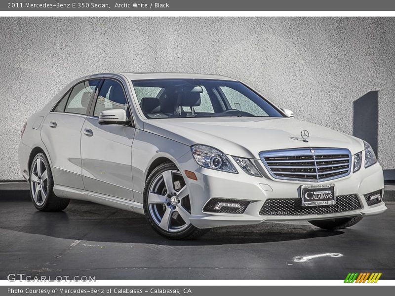 Arctic White / Black 2011 Mercedes-Benz E 350 Sedan
