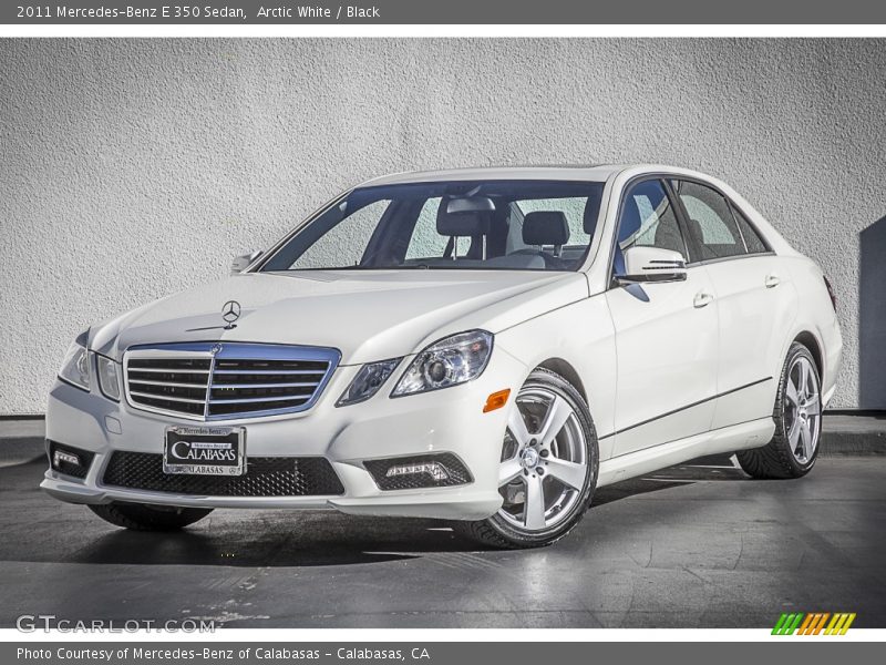Arctic White / Black 2011 Mercedes-Benz E 350 Sedan