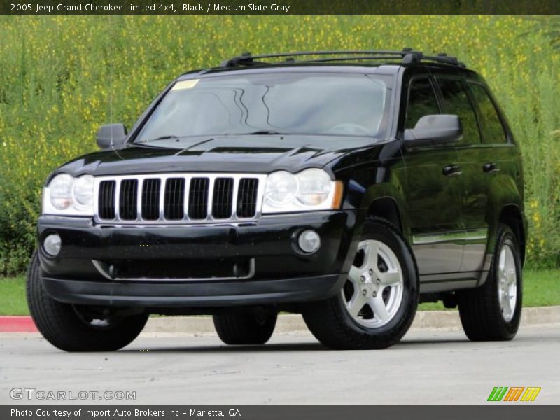 Black / Medium Slate Gray 2005 Jeep Grand Cherokee Limited 4x4