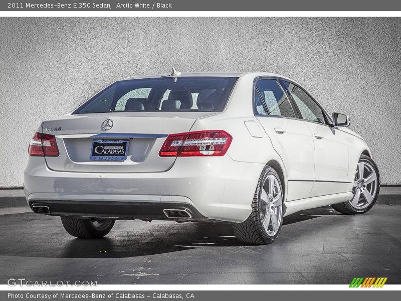 Arctic White / Black 2011 Mercedes-Benz E 350 Sedan