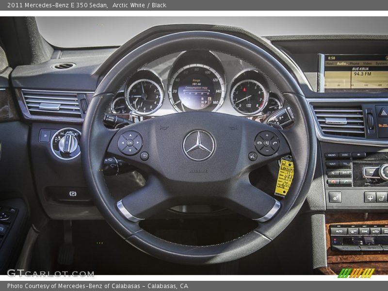 Arctic White / Black 2011 Mercedes-Benz E 350 Sedan