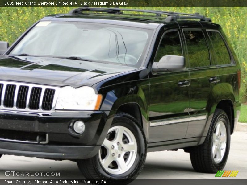 Black / Medium Slate Gray 2005 Jeep Grand Cherokee Limited 4x4