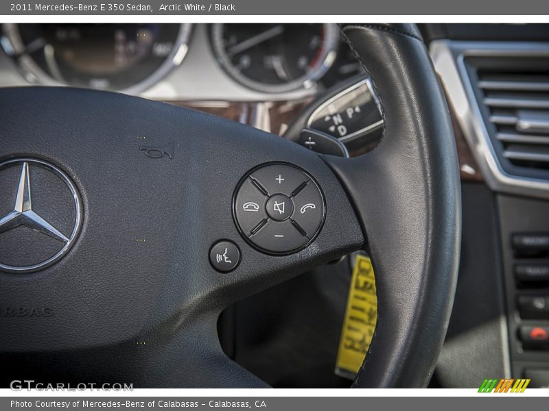 Arctic White / Black 2011 Mercedes-Benz E 350 Sedan