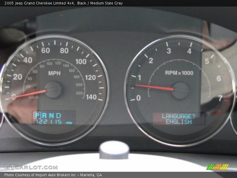 Black / Medium Slate Gray 2005 Jeep Grand Cherokee Limited 4x4