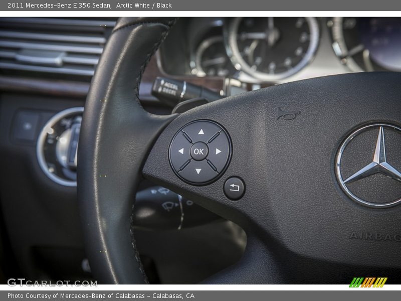 Arctic White / Black 2011 Mercedes-Benz E 350 Sedan