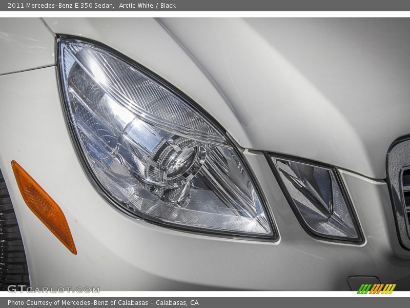 Arctic White / Black 2011 Mercedes-Benz E 350 Sedan