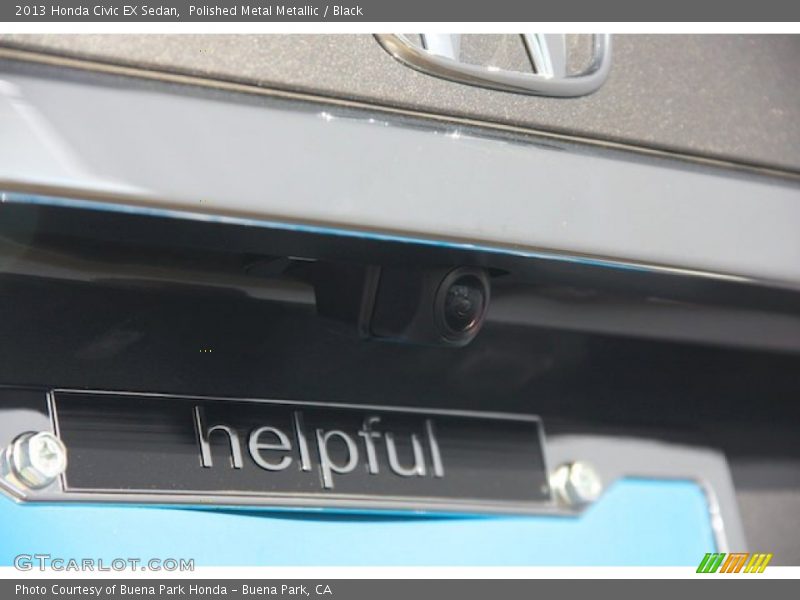 Polished Metal Metallic / Black 2013 Honda Civic EX Sedan