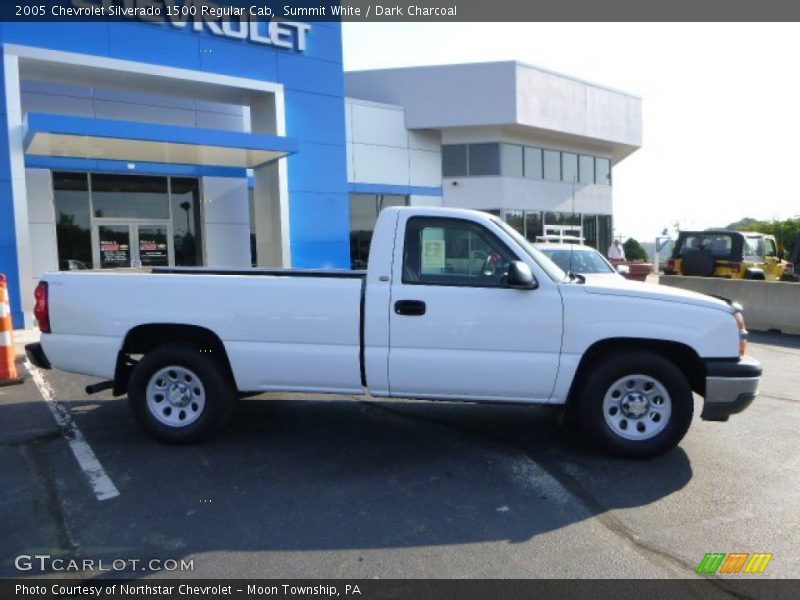 Summit White / Dark Charcoal 2005 Chevrolet Silverado 1500 Regular Cab