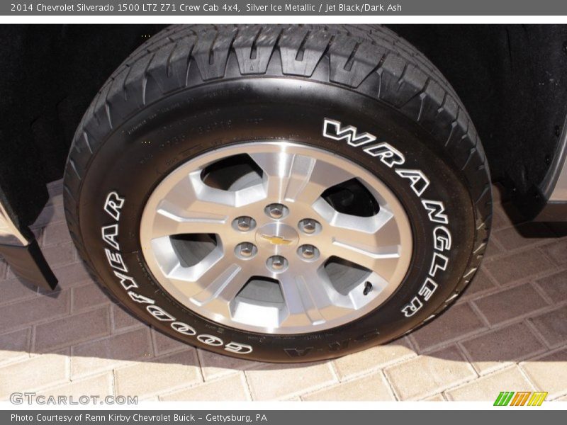 Silver Ice Metallic / Jet Black/Dark Ash 2014 Chevrolet Silverado 1500 LTZ Z71 Crew Cab 4x4