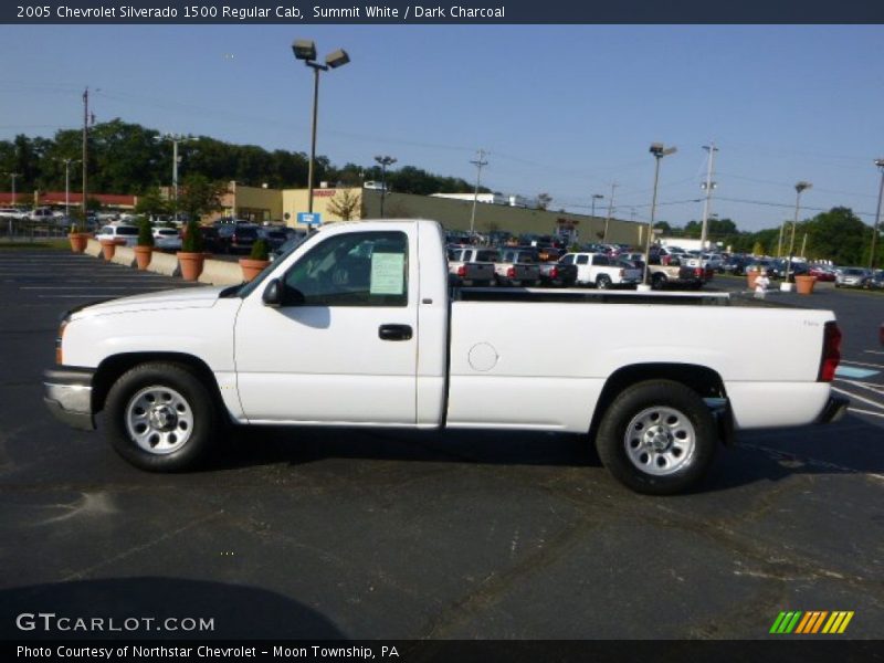 Summit White / Dark Charcoal 2005 Chevrolet Silverado 1500 Regular Cab