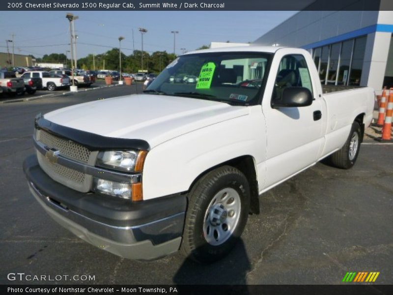 Summit White / Dark Charcoal 2005 Chevrolet Silverado 1500 Regular Cab