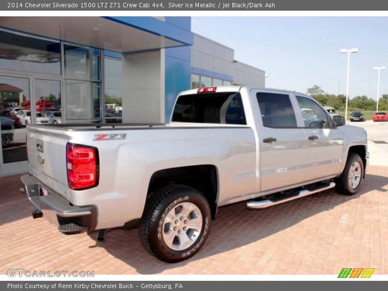 Silver Ice Metallic / Jet Black/Dark Ash 2014 Chevrolet Silverado 1500 LTZ Z71 Crew Cab 4x4