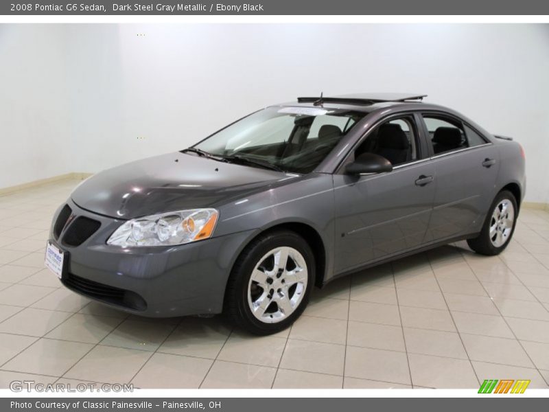 Dark Steel Gray Metallic / Ebony Black 2008 Pontiac G6 Sedan