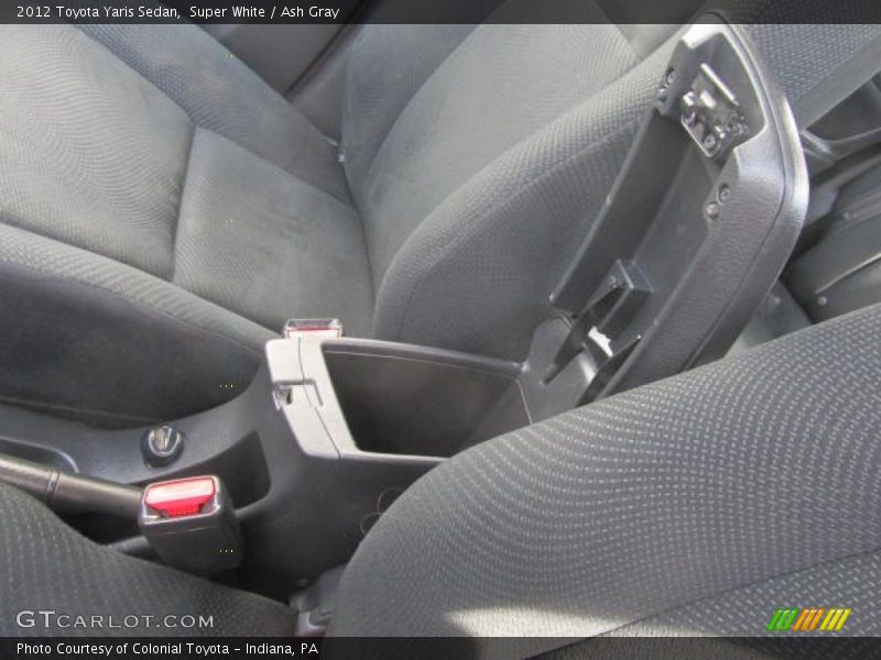 Super White / Ash Gray 2012 Toyota Yaris Sedan
