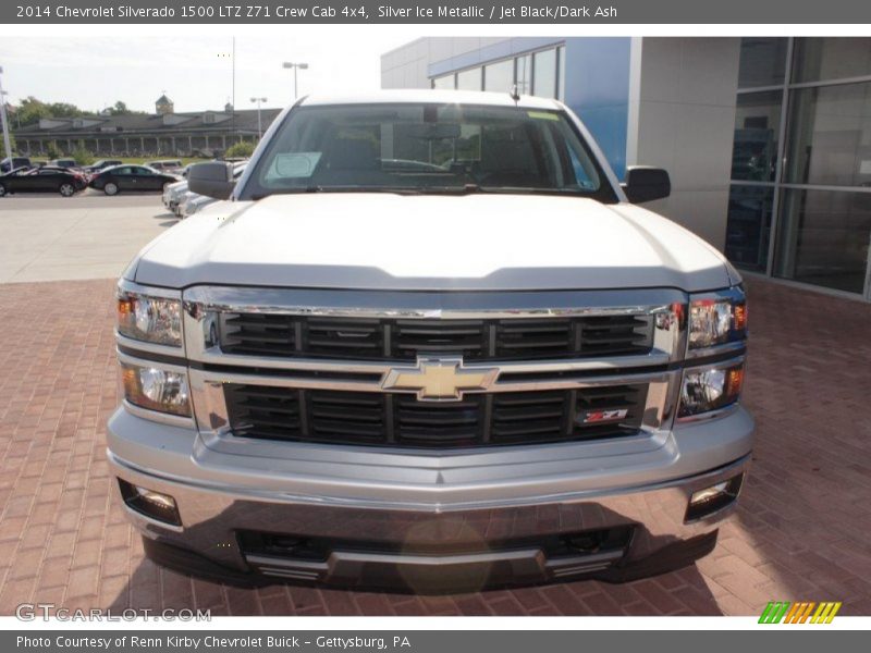 Silver Ice Metallic / Jet Black/Dark Ash 2014 Chevrolet Silverado 1500 LTZ Z71 Crew Cab 4x4