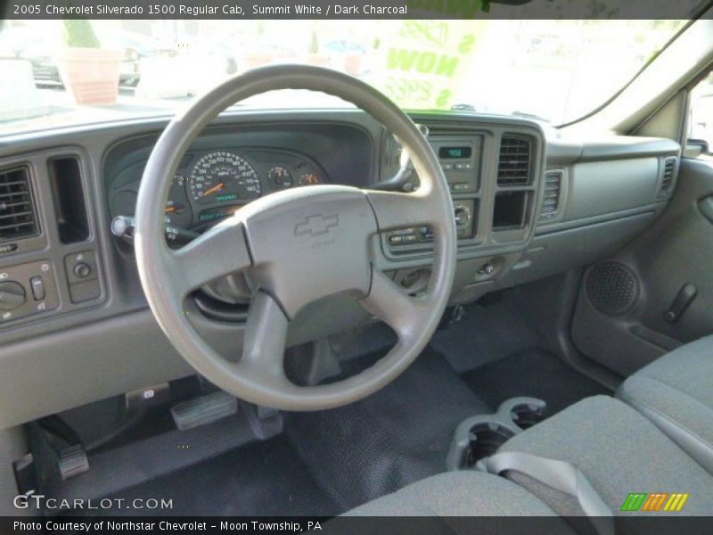 Summit White / Dark Charcoal 2005 Chevrolet Silverado 1500 Regular Cab