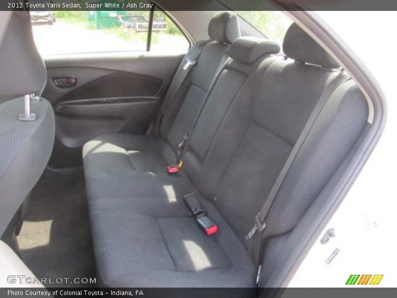 Super White / Ash Gray 2012 Toyota Yaris Sedan