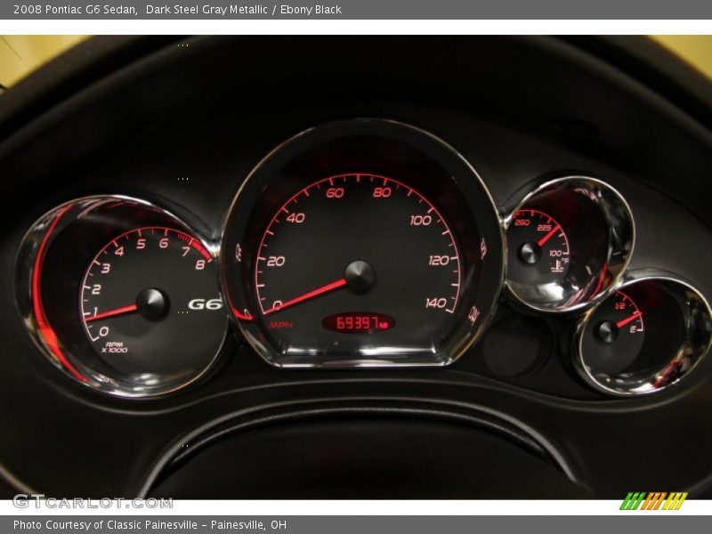 Dark Steel Gray Metallic / Ebony Black 2008 Pontiac G6 Sedan