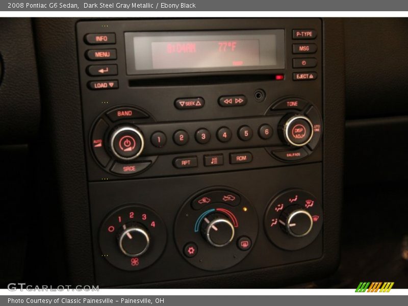 Dark Steel Gray Metallic / Ebony Black 2008 Pontiac G6 Sedan