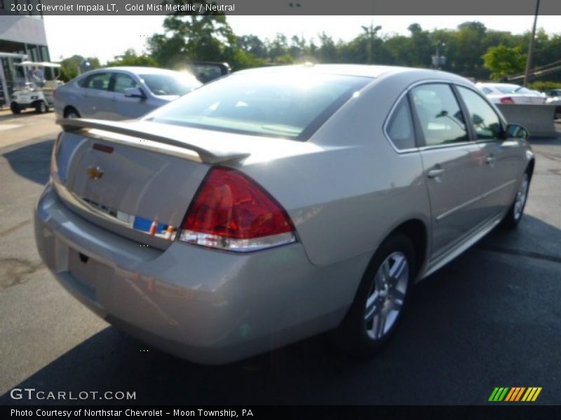 Gold Mist Metallic / Neutral 2010 Chevrolet Impala LT