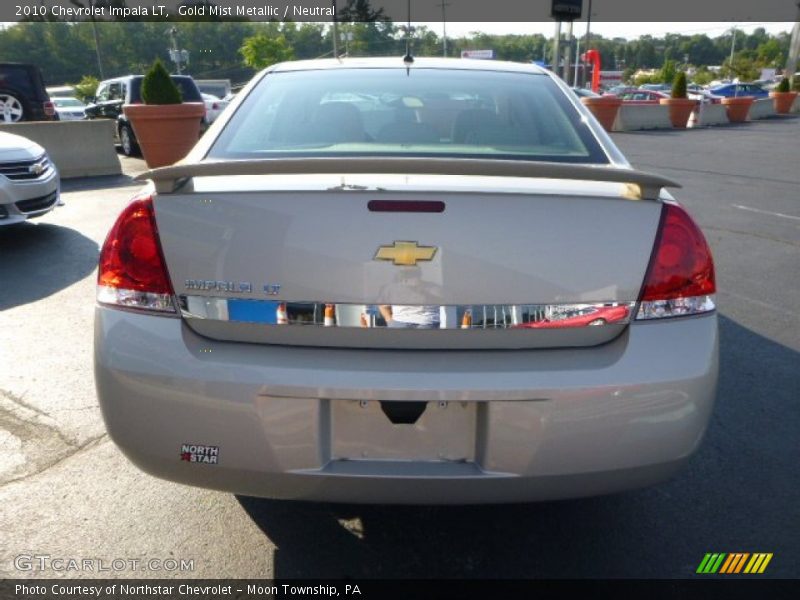 Gold Mist Metallic / Neutral 2010 Chevrolet Impala LT