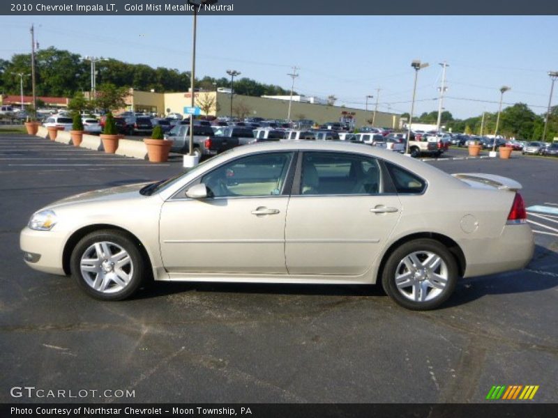 Gold Mist Metallic / Neutral 2010 Chevrolet Impala LT