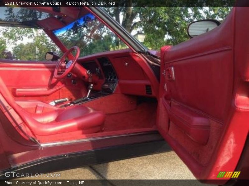  1981 Corvette Coupe Dark Red Interior