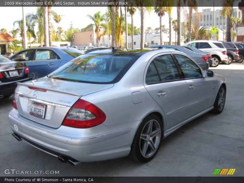 Iridium Silver Metallic / Black 2009 Mercedes-Benz E 63 AMG Sedan