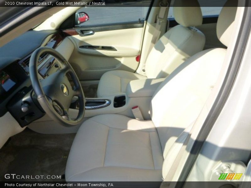 Gold Mist Metallic / Neutral 2010 Chevrolet Impala LT