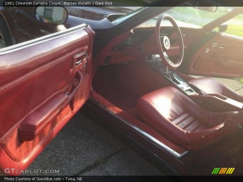 Maroon Metallic / Dark Red 1981 Chevrolet Corvette Coupe