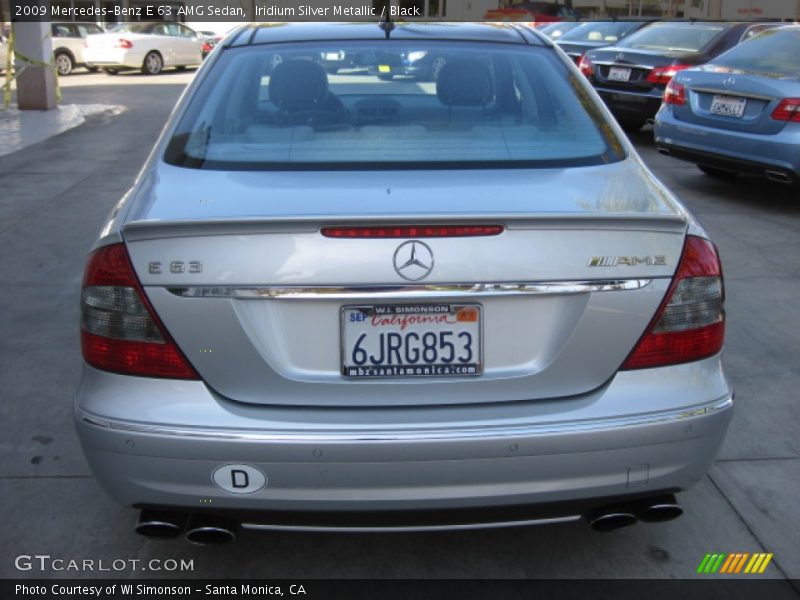 Iridium Silver Metallic / Black 2009 Mercedes-Benz E 63 AMG Sedan