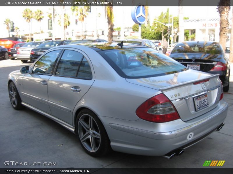 Iridium Silver Metallic / Black 2009 Mercedes-Benz E 63 AMG Sedan