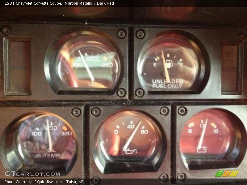  1981 Corvette Coupe Coupe Gauges