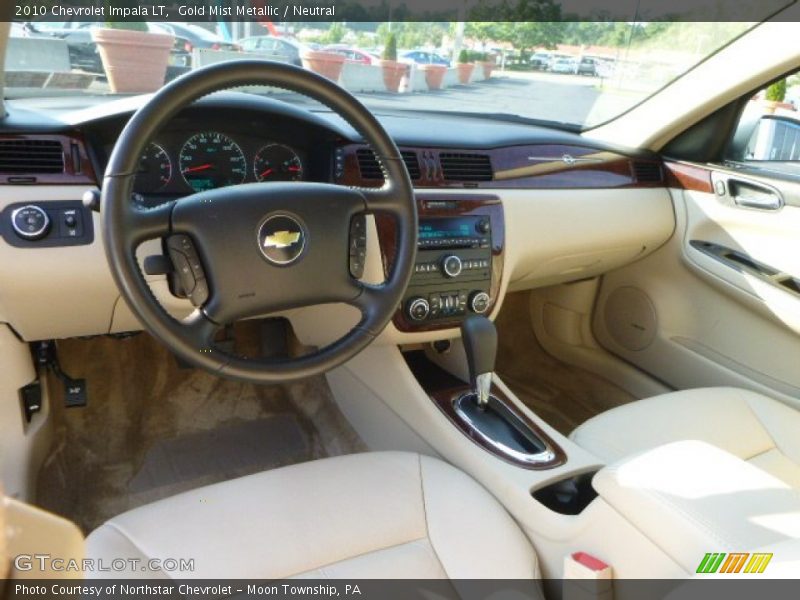 Gold Mist Metallic / Neutral 2010 Chevrolet Impala LT
