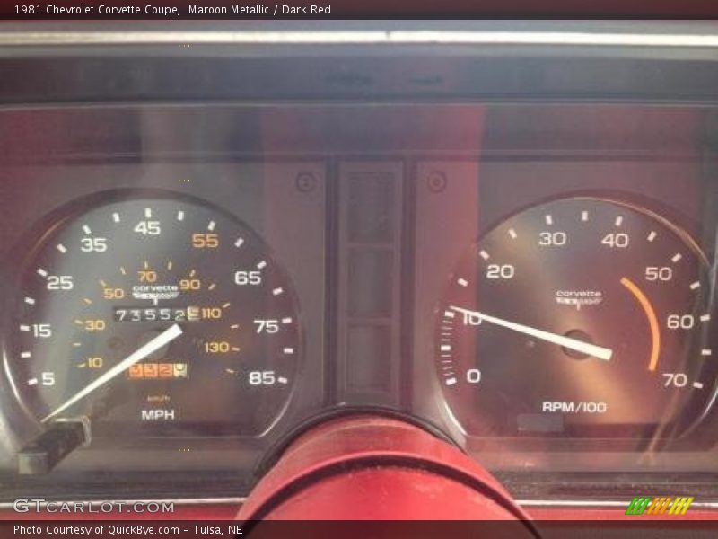  1981 Corvette Coupe Coupe Gauges