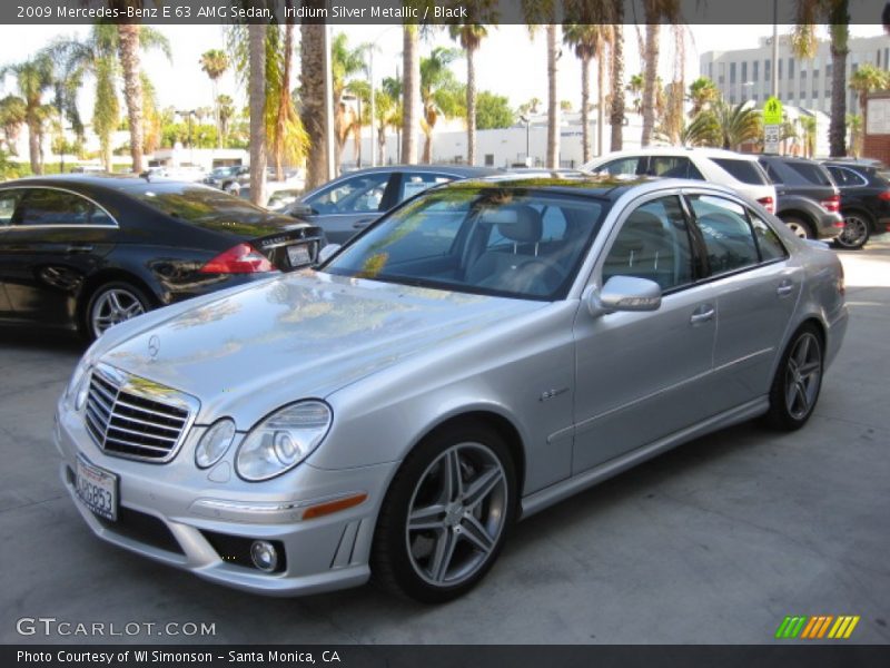 Iridium Silver Metallic / Black 2009 Mercedes-Benz E 63 AMG Sedan