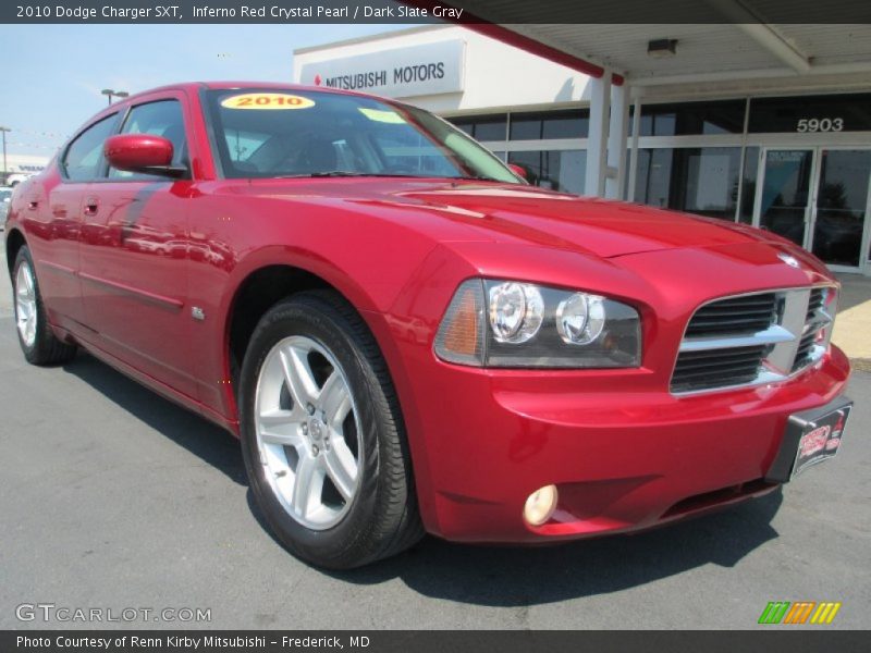 Inferno Red Crystal Pearl / Dark Slate Gray 2010 Dodge Charger SXT